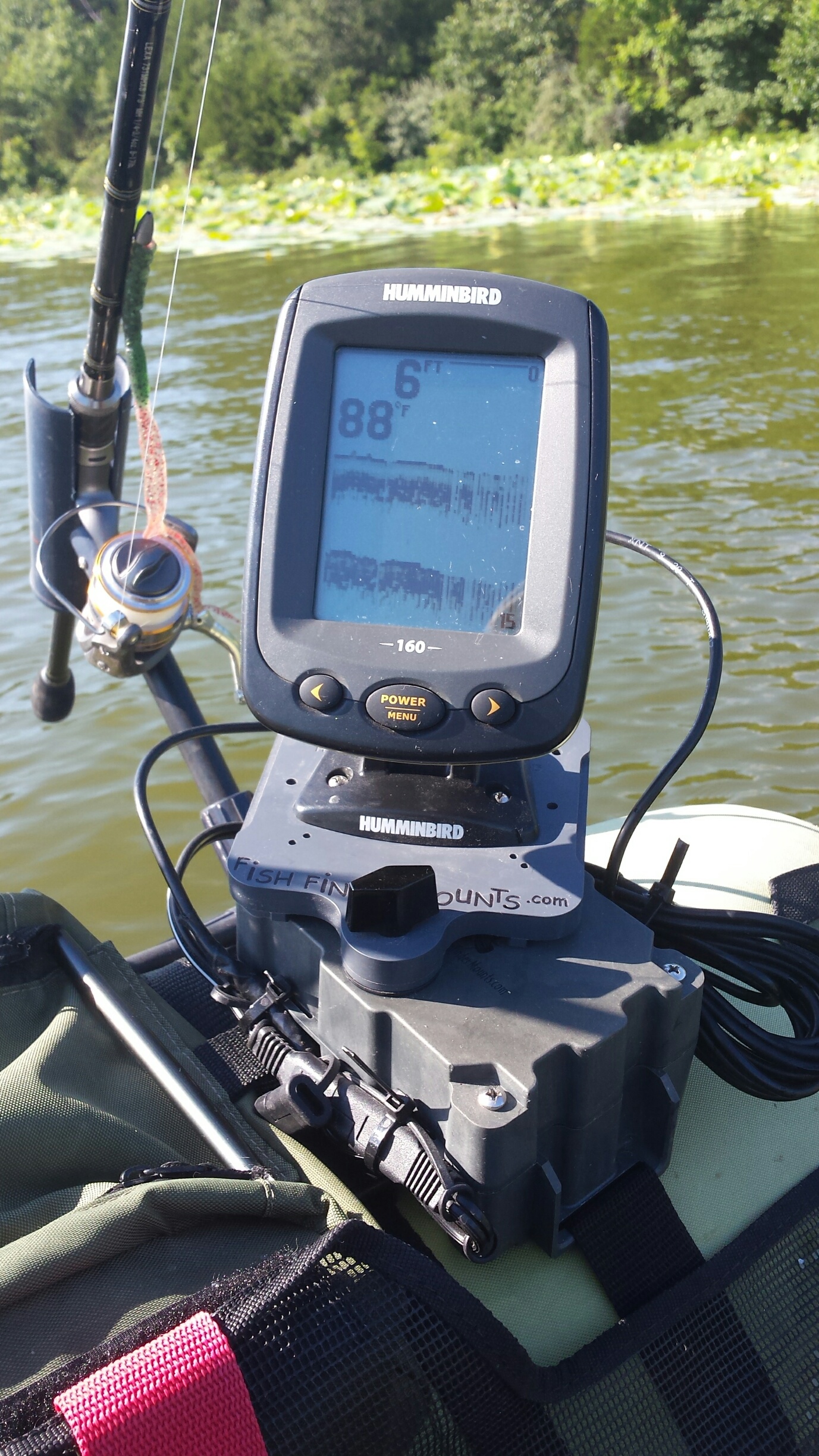 Put a Fish Finder on a float tube