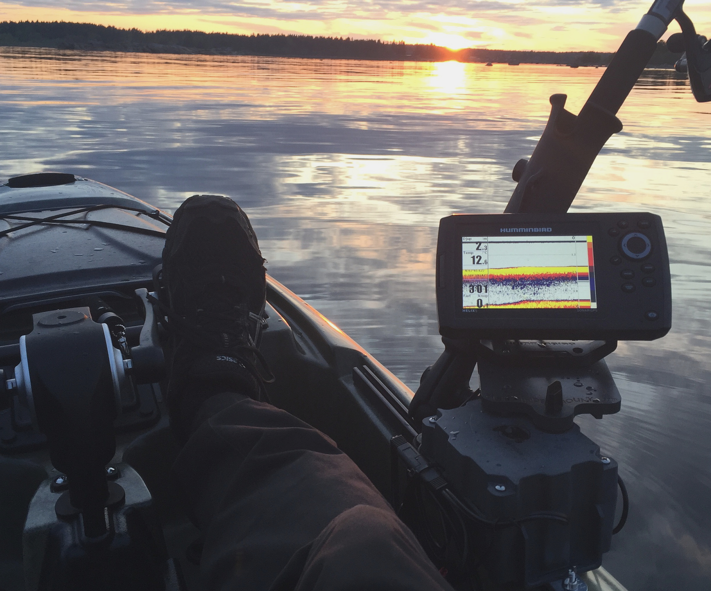 Helix 5 on Native Slayer Kayak
