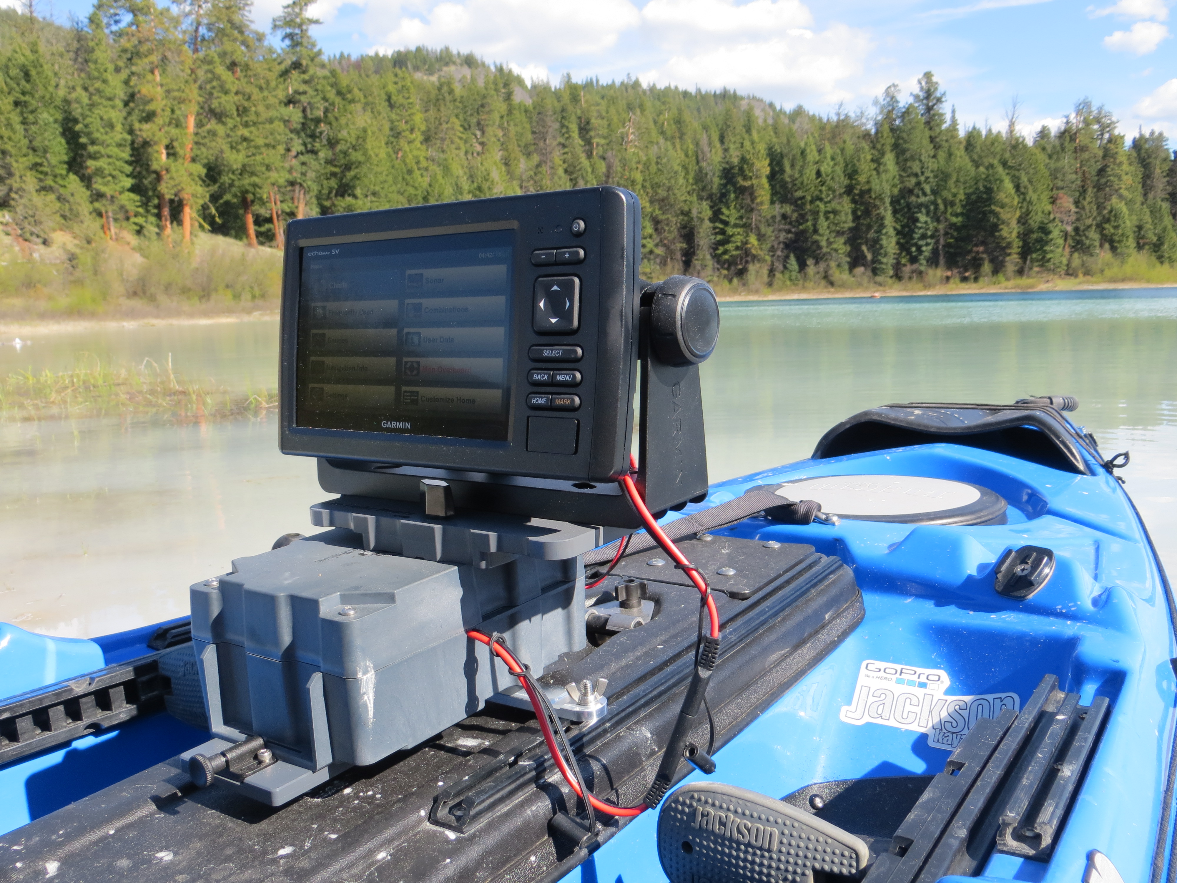 Garmin Echomap 73 kayak mount
