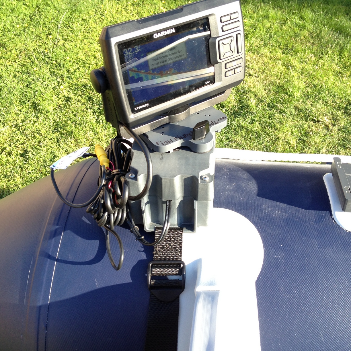 Strap-on Fish Finder Mount Zodiac