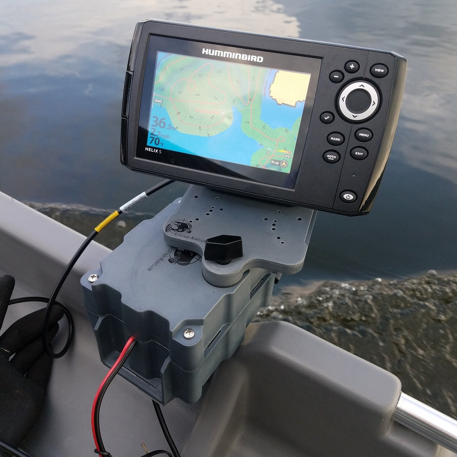 5ah 4.5 Control Head Only Mount, up to 5" screens fishfindermounts2