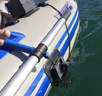 Sea Eagle 285 fish finder set up