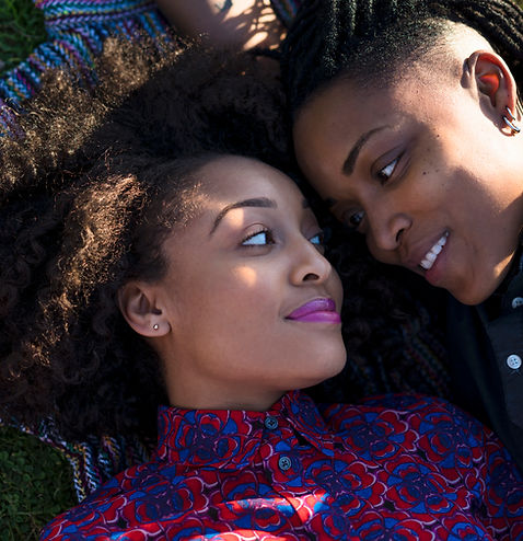 African American Couple Lying Together