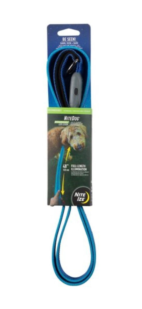 Nite Ize Nite Dog Rechargeable LED Dog Leash - Blue/Blue