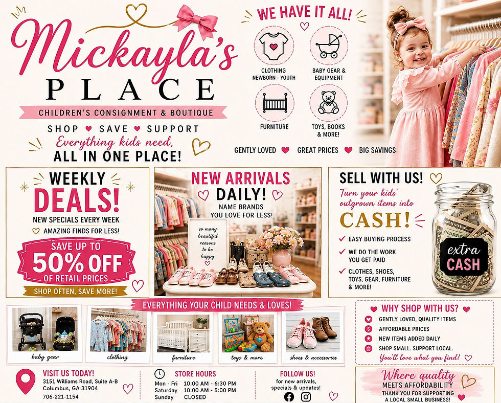 kids clothing-shoes-toys-books-babygear-furniture
