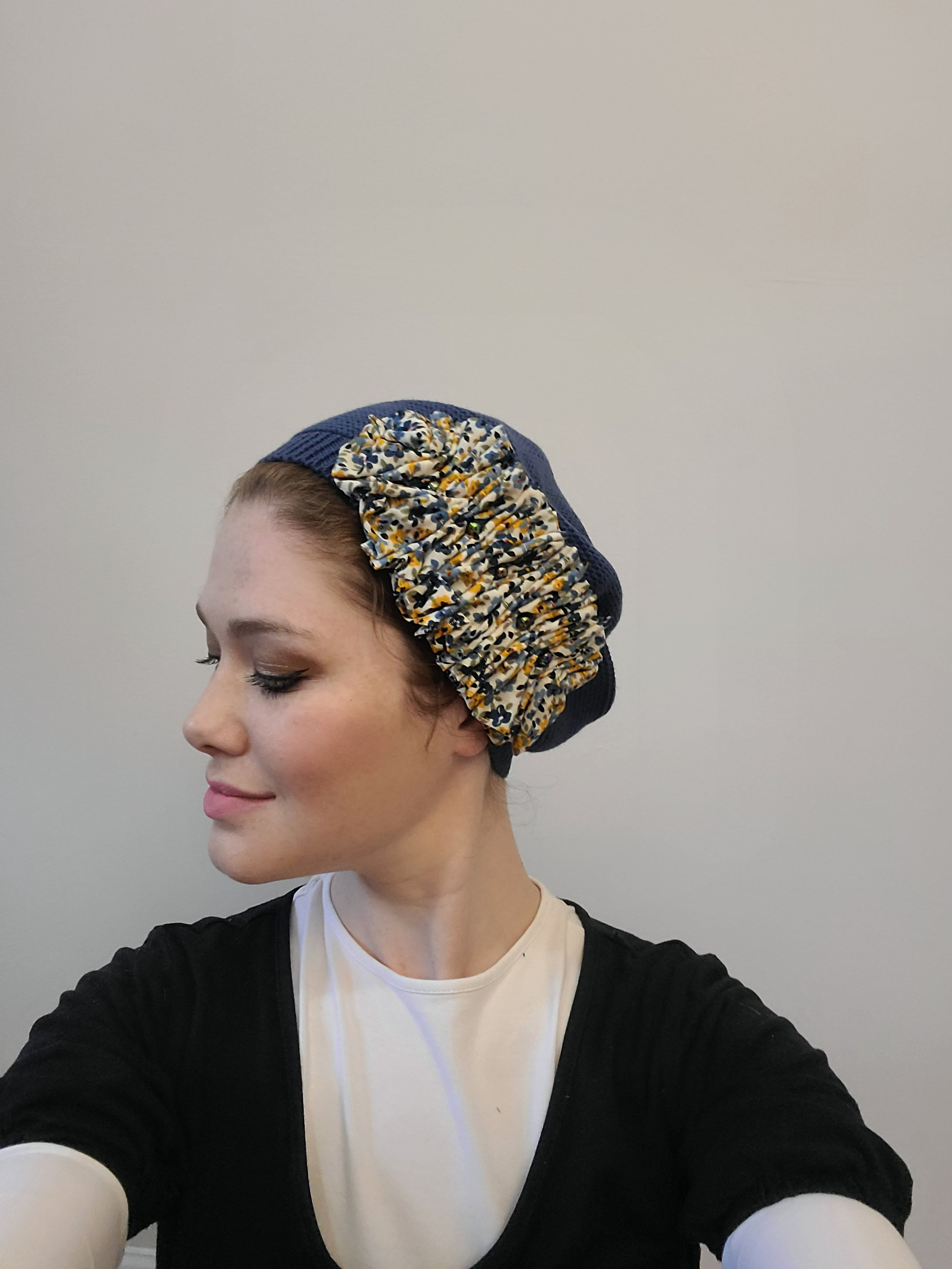 Denim Blue French Beret