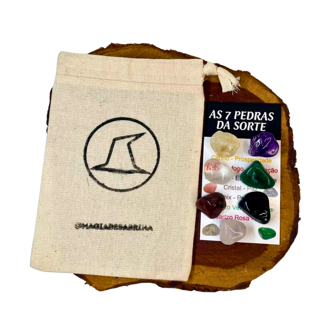 Kit 7 Pedras da Sorte - Atrai Boas Vibrações