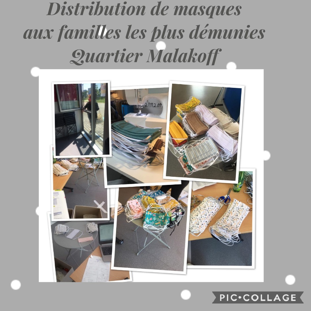 Distribution de masques quartier Malakoff