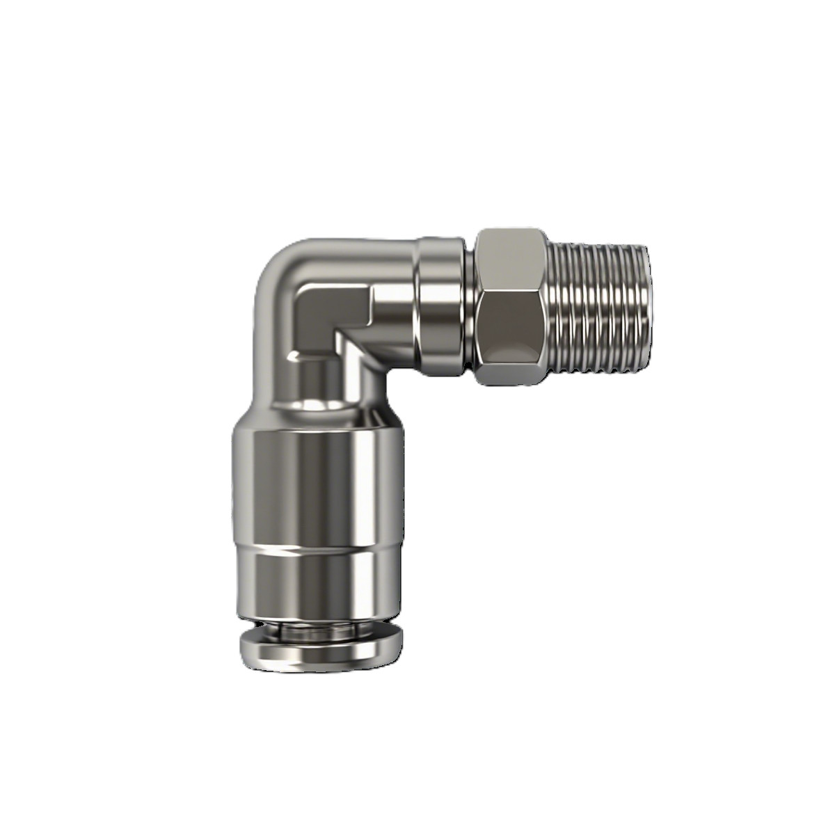 Elbow 90° Push-In Type With Reinforced Collar for High Pressure Hose Stud