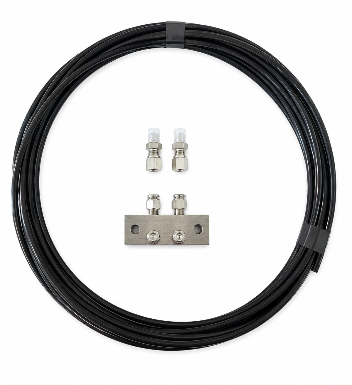 2 Outlet Kit with Anchor Block and Compression Fittings
