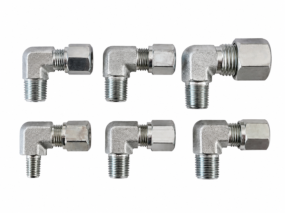 90 degree grease compression fitting for 6mm tubing