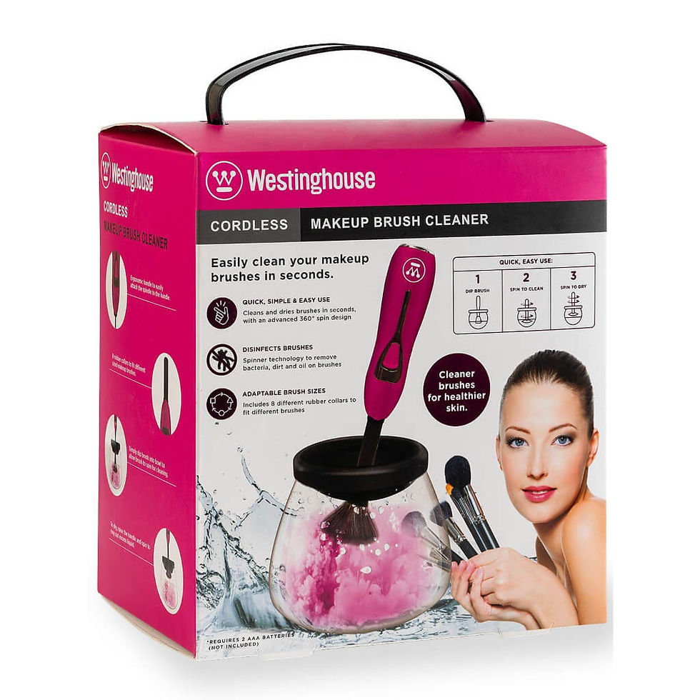 Miniatura: WESTINGHOUSE LIMPIADOR DE BROCHAS DE MAQUILLAJE USA BATERIA (AAA X 2) WH1128