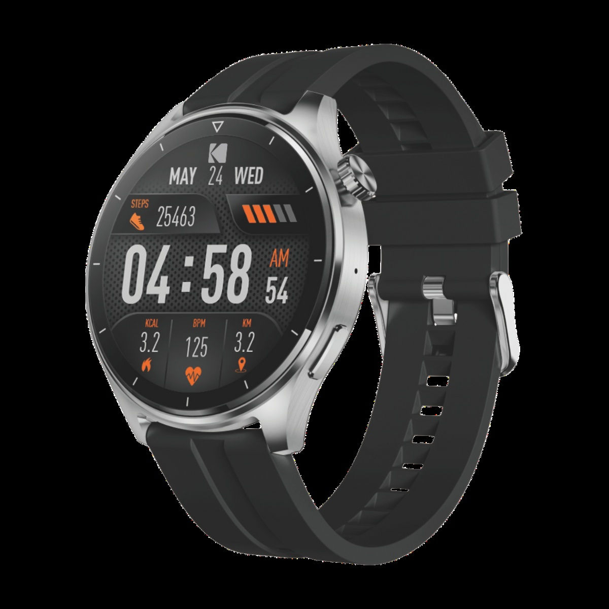 KODAK RELOJ INTELIGENTE SW7202 PLATEADO 1,45" FULL TOUCH