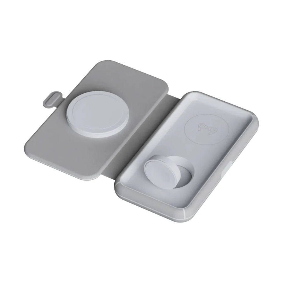 Miniatura: TRUST XTORM XWF31 CARGADOR DE VIAJE INALAMBRICO 3 EN 1 PLEGABLE DE 15 W - GRIS