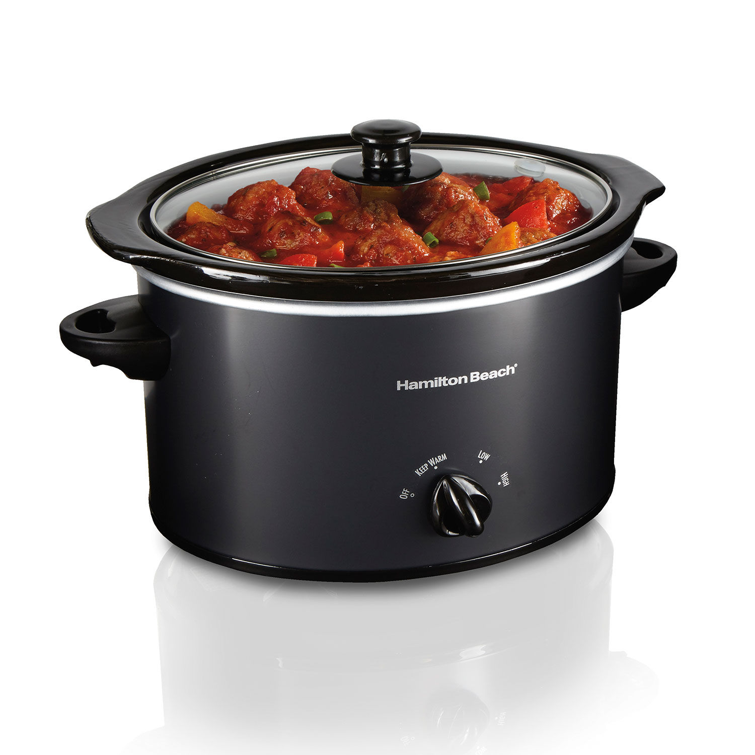 HAMILTON 
BEACH HB SLOW COOKER 3 QT OVAL 33231 BLACK