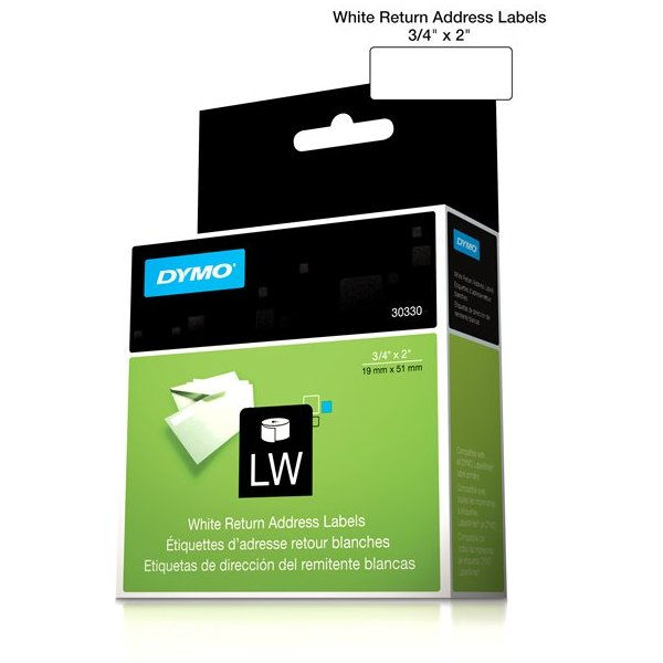 DYMO ETIQUETA LW 3/4" X 2". 30330
