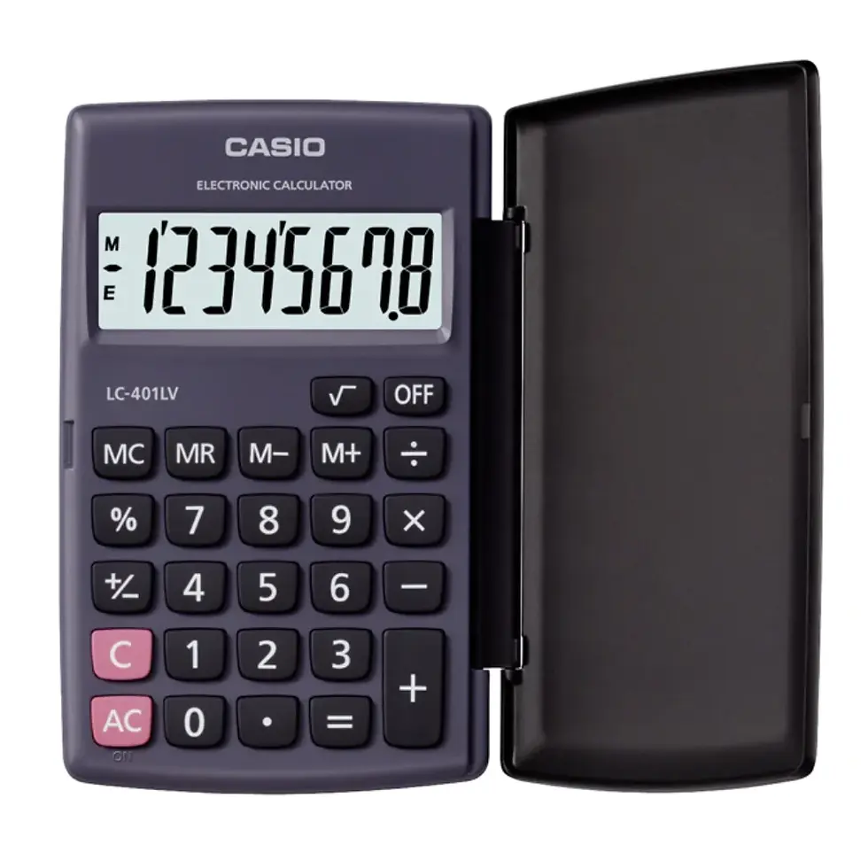 Miniatura: CALCULADORA CASIO BOLSILLO. LC-401LV BK