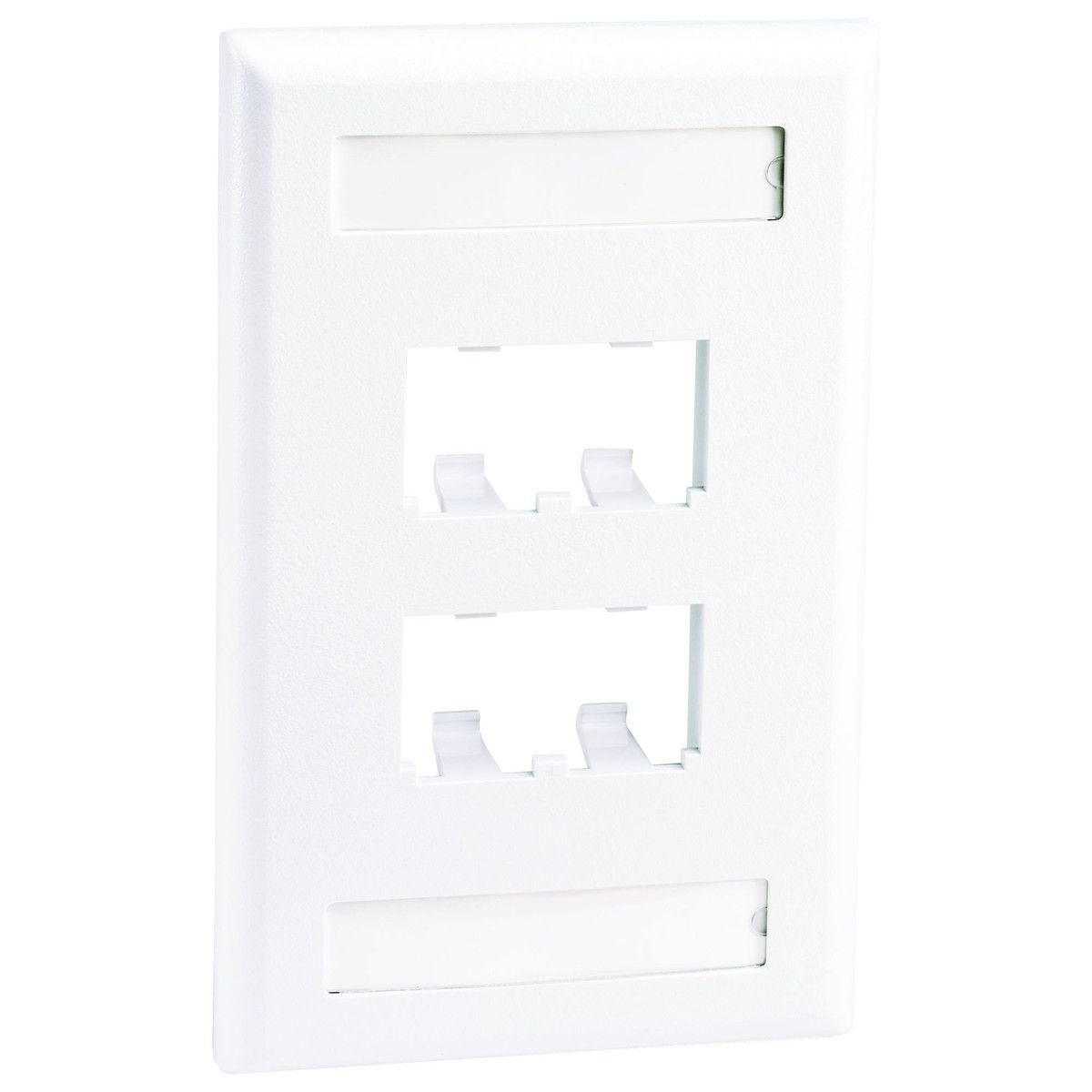 PLACA FRONTAL PN 4PUERTOS MINICOM BLANCO