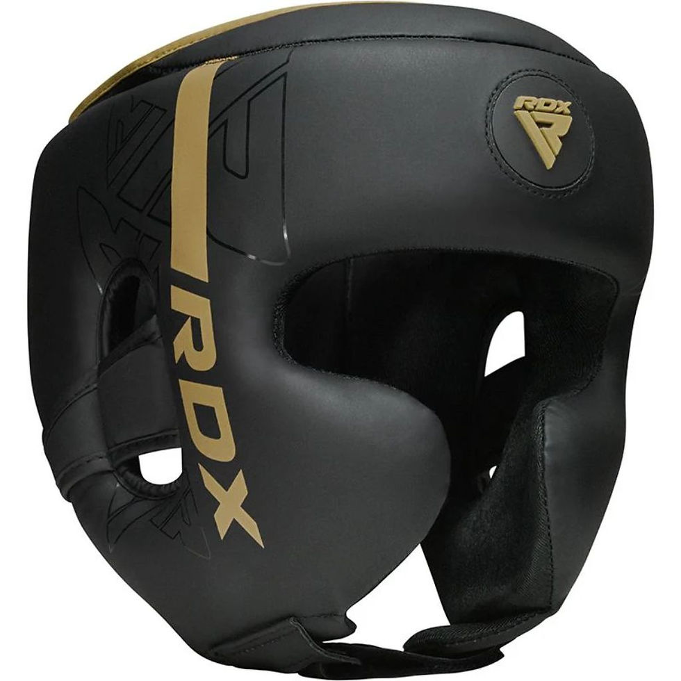Miniatura: RDX F6 KARA HEAD GUARD - BLACK/GOLD - L