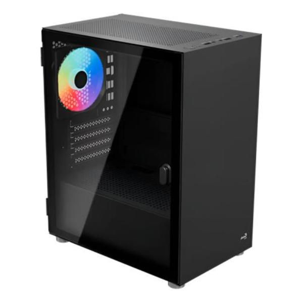 Miniatura: CASE GAMING RGB AEROCOOL CS-111-G-BK-V2 MINI TOWER VENTILADORES 3 DE 120MM CON