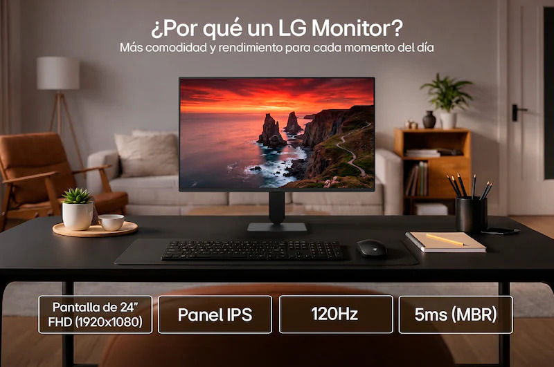 Miniatura: LG MONITOR 24", IPS, FHD, 120 HZ - 24U411B