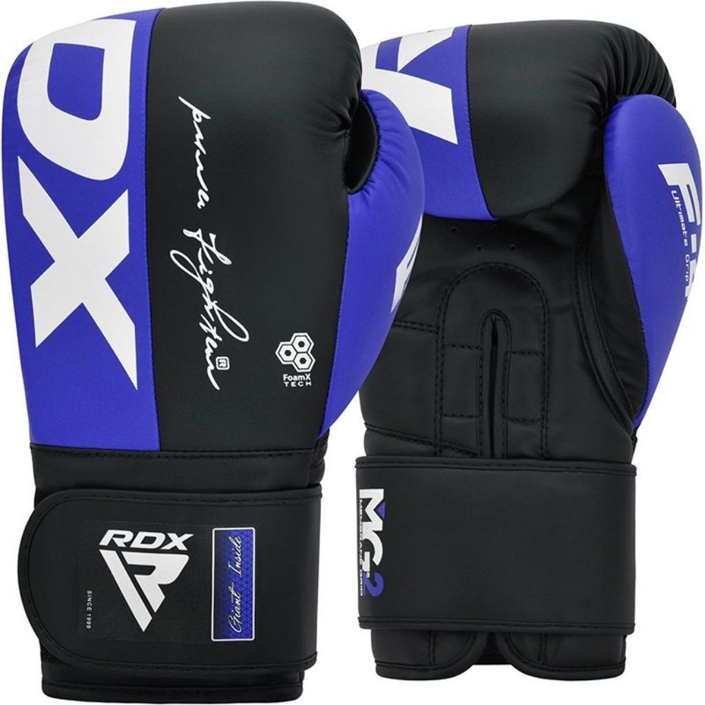 RDX F4 BOXING SPARRING GLOVES - BLUE - 16OZ
