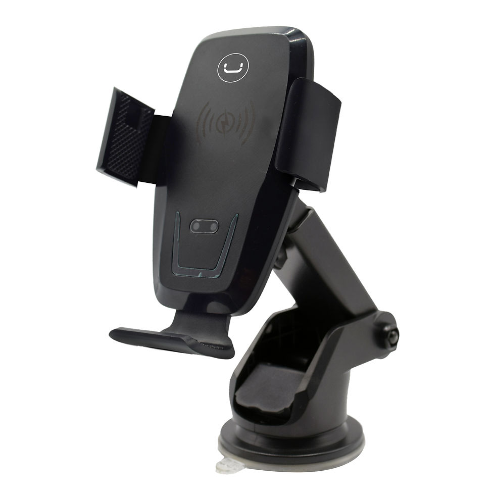 Miniatura: SOPORTE PARA CELULAR PARA REJILLA AUTO CON CARGA INALAMBRICA 15W UNNO TEKNO