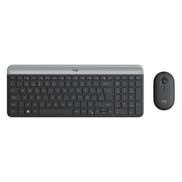 Miniatura: TECLADO Y MOUSE LOGITECH MK470 SLIM COMBO MEMBRANA INALÃMBRICO 2.4 GHZ