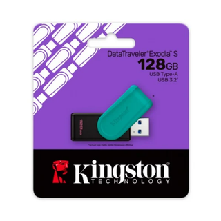 KINGSTON USB DATA TRAVELER EXODIA USB 3.2 128GB NEGRO TURQUESA - DTXS/128GB