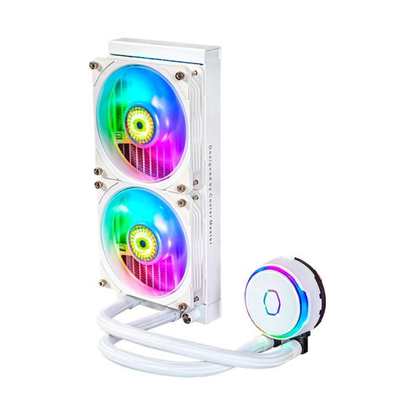 Miniatura: ENFRIAMIENTO LIQUIDO COOLER MASTER MASTERLIQUID PL240 FLUX WHITE EDITION AIO