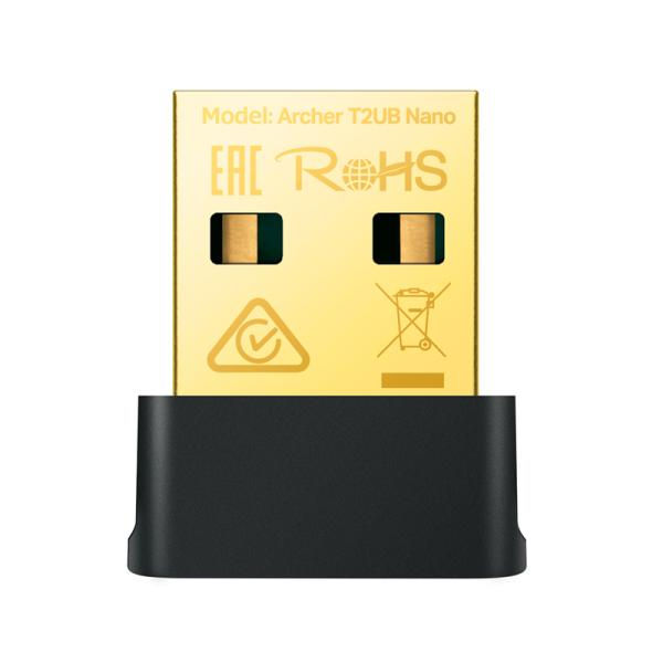 Miniatura: ADAPTADOR TP LINK USB INALAMBRICO 4.2 AC600 ARCHER T2UB NANO (US)