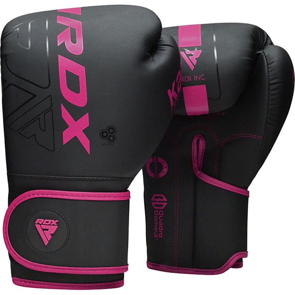 Miniatura: RDX F6 KARA BOXING TRAINING GLOVES - PINK - 14OZ
