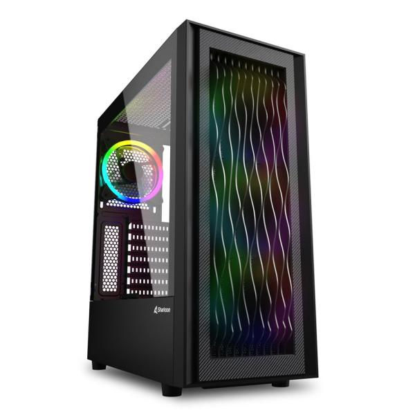 Miniatura: CASE GAMING RGB SHARKOON WAVE MID TOWER VENTILADORES 4 DE 120MM CON VIDRIO