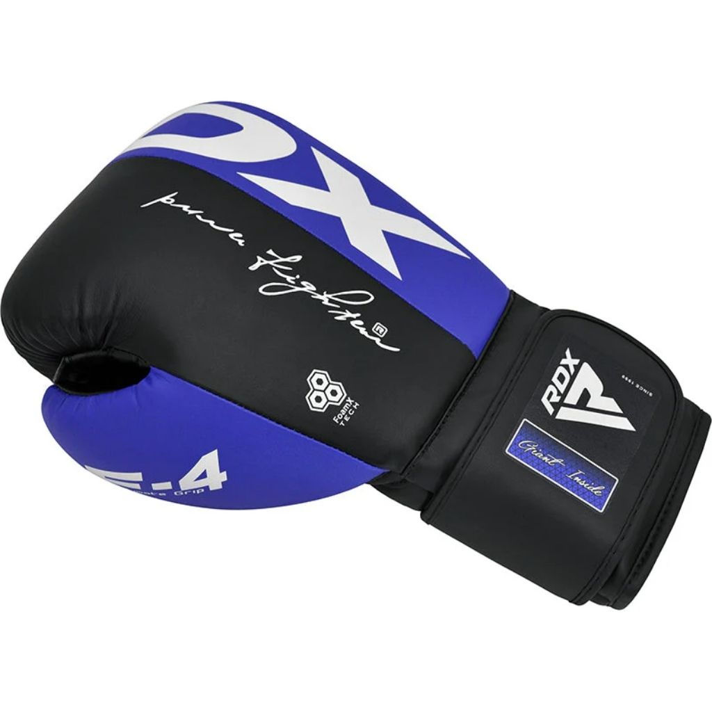 RDX F4 BOXING SPARRING GLOVES - BLUE - 14OZ
