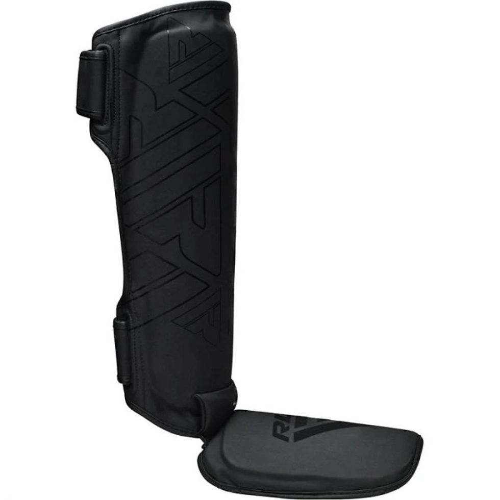 Miniatura: RDX F6 KARA MMA SHIN INSTEP GUARDS - BLACK/BLACK - XL