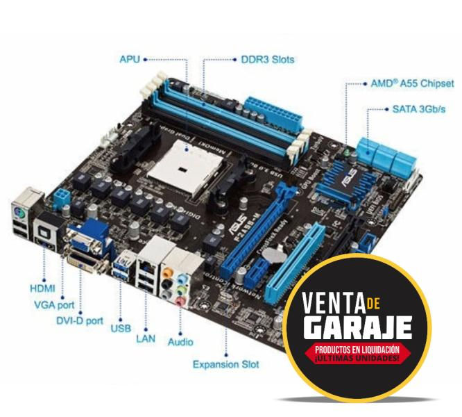 TARJETA MADRE ASROCK A55M-VS FM1 DDR3 MATX SATA