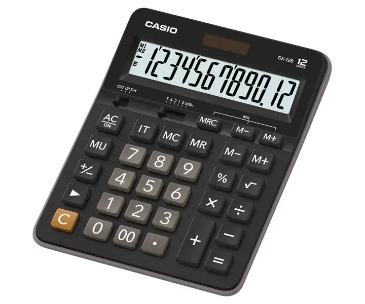 CALCULADORA CASIO ESCRITORIO. GX-12 B