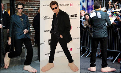 Jim Carrey big feet
