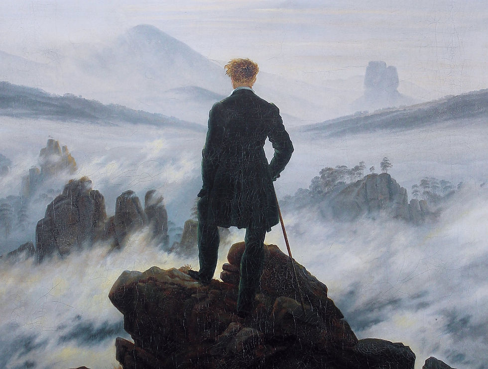 Casper David Friedrich, Wanderer above the Sea of Fog, 1817