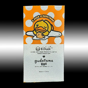 satin label with woven edge