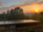Watching sunset from the Long Barn on the Kymin