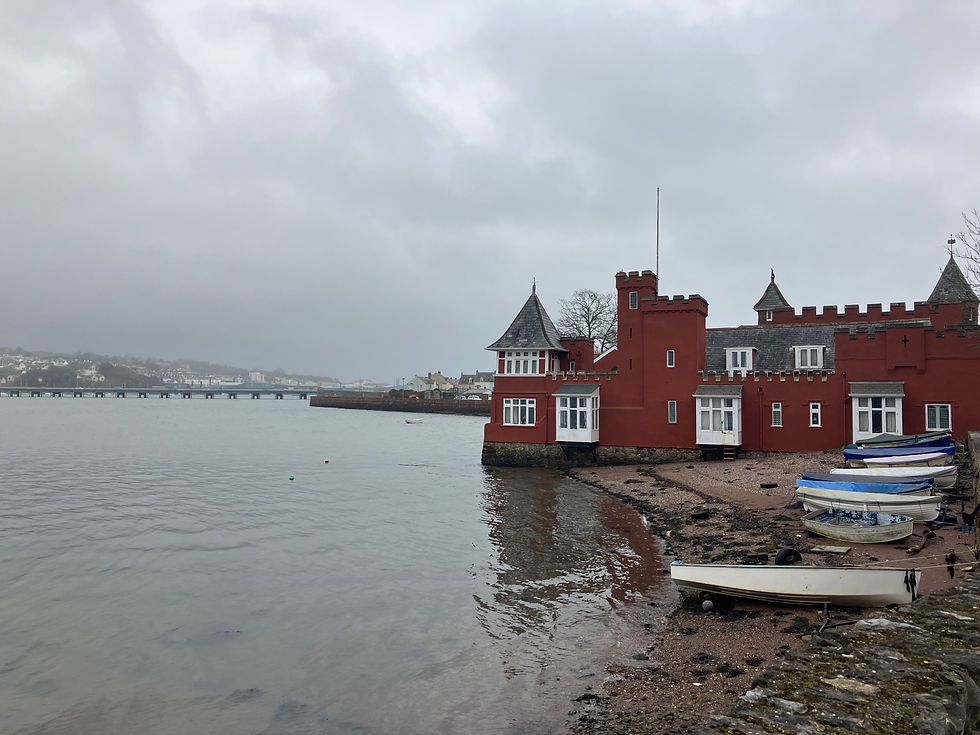 Unusual house on the Teign Estuary