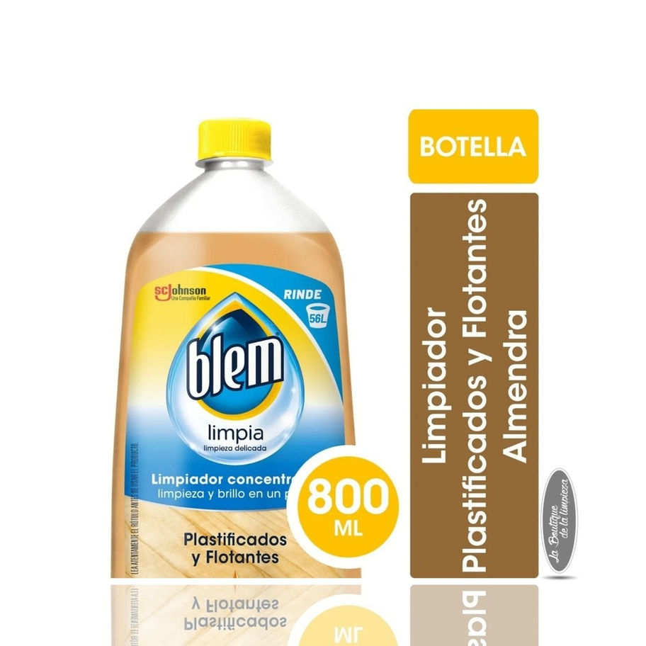 Blem Limpiador Para Pisos Plastificados y Flotantes Almendras x 800ml