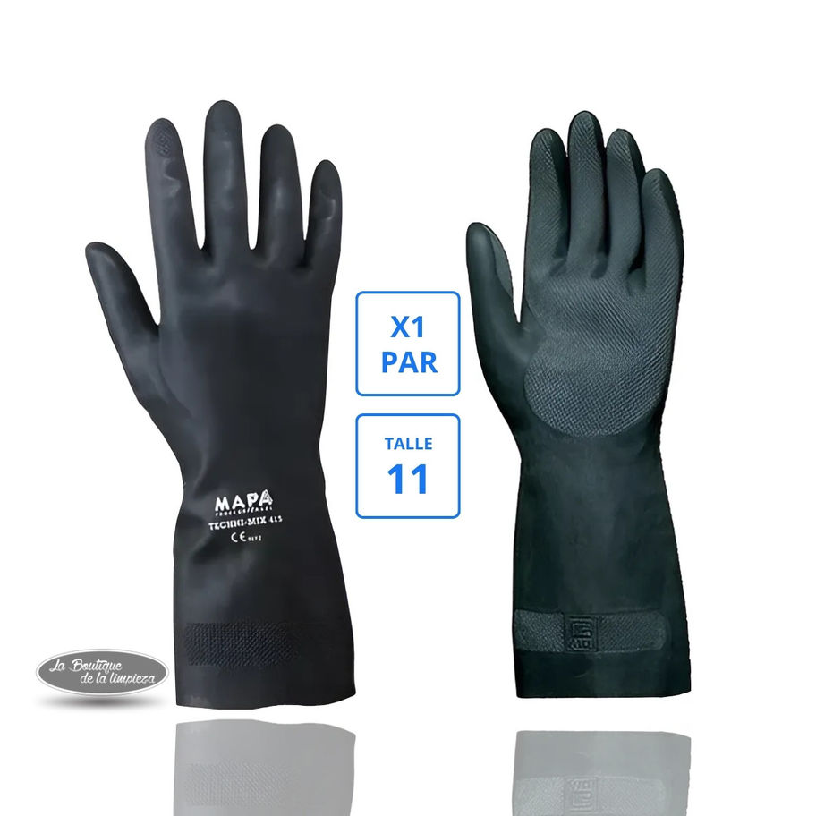 Guantes Mapa Technic Talle 11 Color Negro