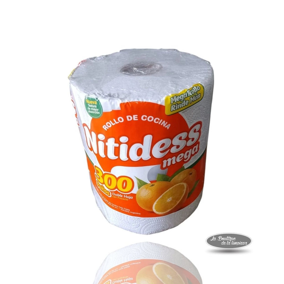 Rollo de Cocina Nitidess Bolson 8un x 300 Paños c/u