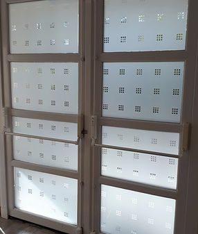 film de décoration, film pour vitrines, Saint Malo Ille et vilainefilm blanc, film anti chaleuroccultation