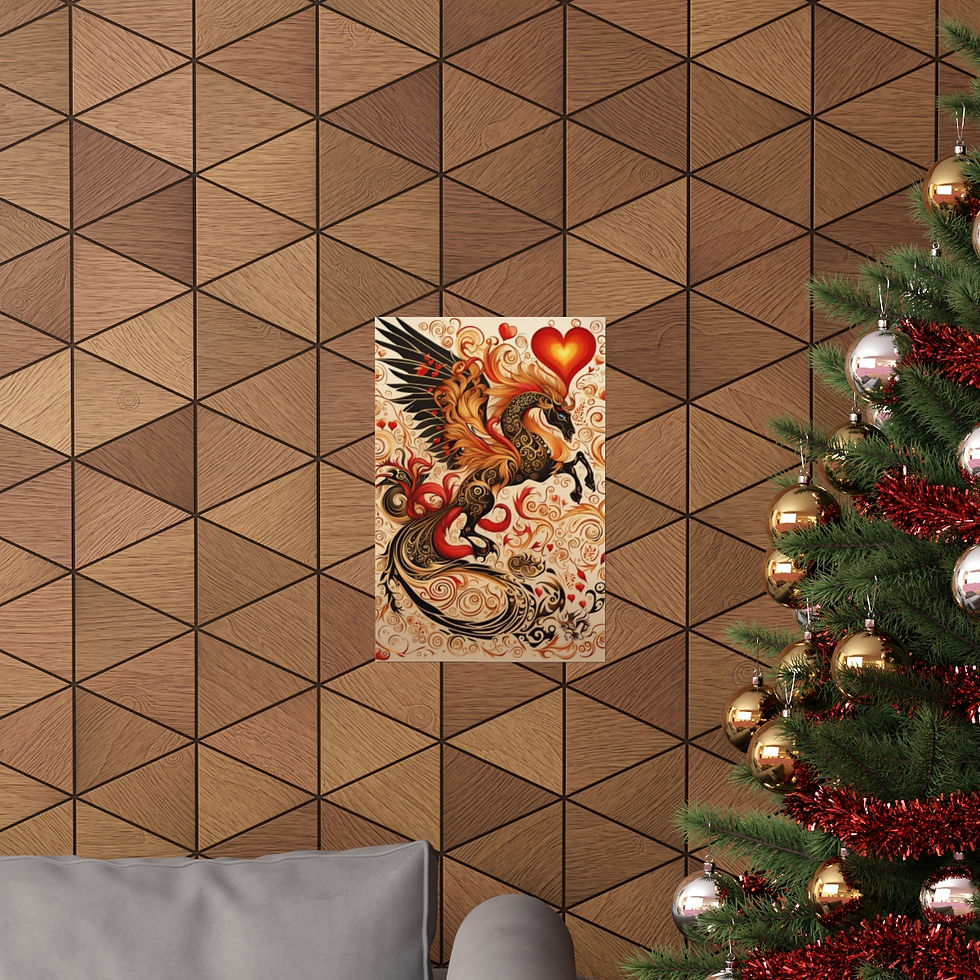 Thumbnail: Love Drastallion, Fire Horse Series, ZGALArt 2023, Premium Matte Vertical Poster