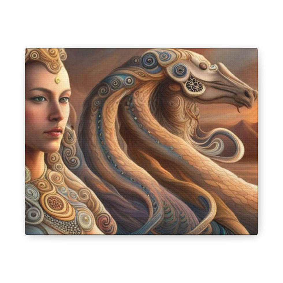 Thumbnail: She-Qi Horse-Dragon Canvas Gallery Wraps