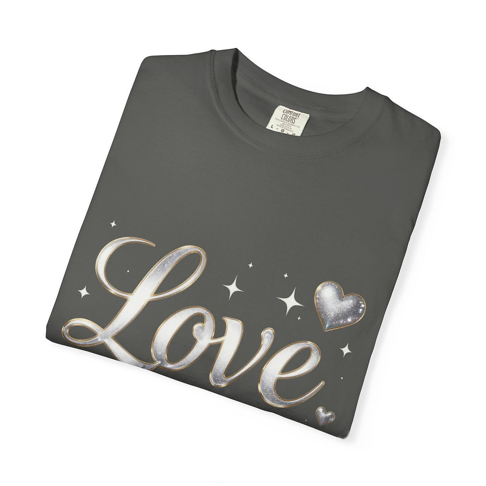 Thumbnail: Love More Tee — Romantic Script Graphic T-Shirt