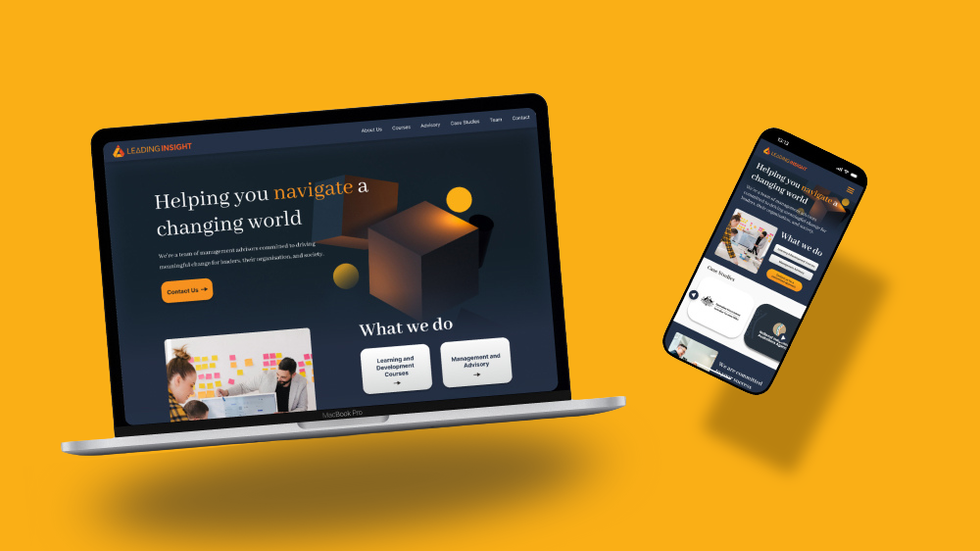 Website Experience Redesign for Leading Insight